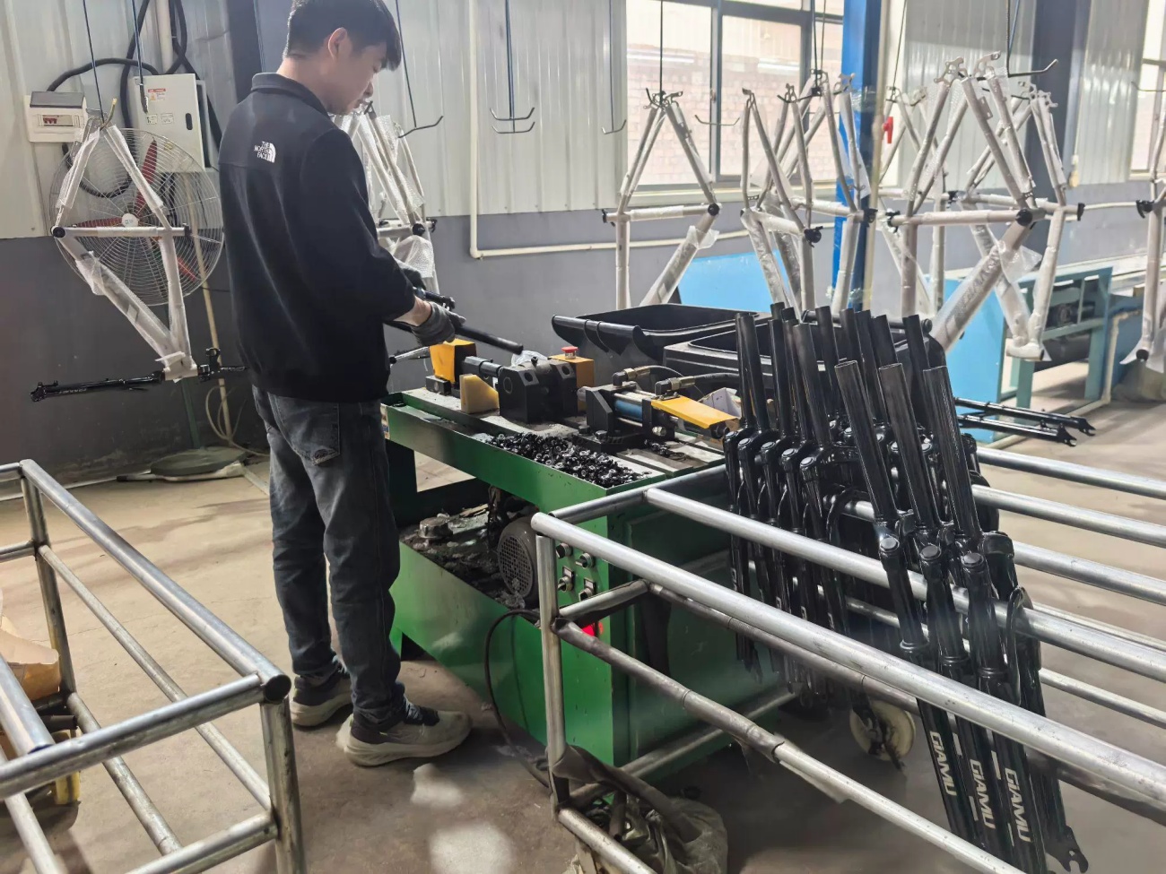 Bicycle Fork Processing and Assembly Station