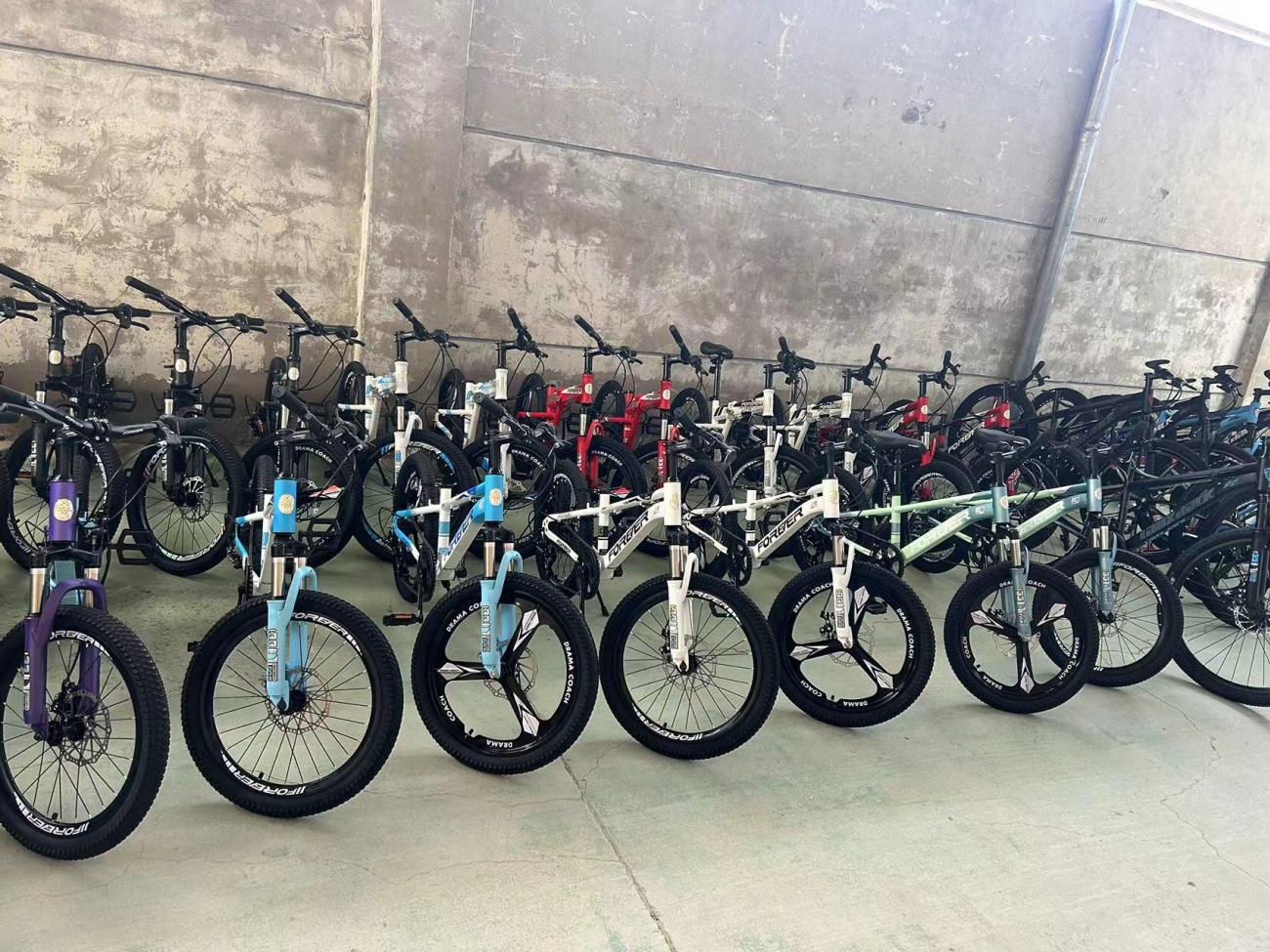 Finished Mountain Bike Warehouse Storage