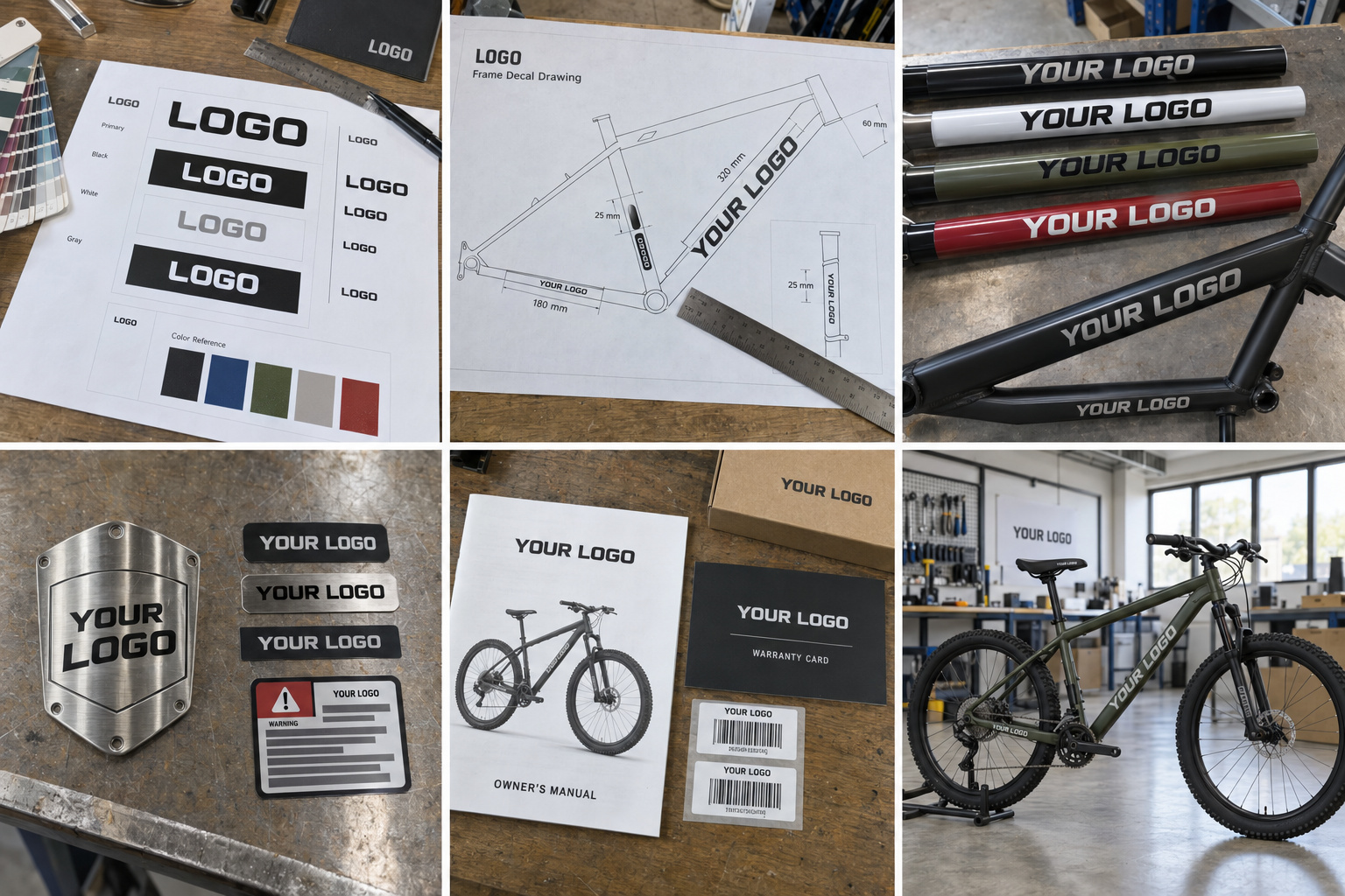 OEM bicycle logo and private label branding development.